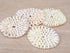 Creamy White Cowrie Shells Round Coaster Placemat - Set of 4